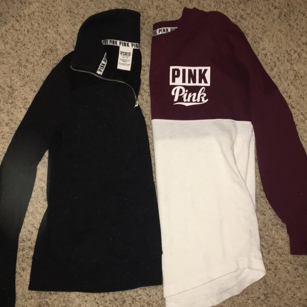 3 victoria secret PINK sweatshirts